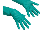 Перчатки нитриловые Универсальные размер L. Зеленые Vileda Professional (100802)
