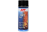 Жаростойкая краска Черная в аэрозоли L 650°C Black Spray APP (210431)