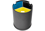 Сортировочная урна для мусора черная. Recycling bin 13л JVD (8991086)
