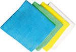 Набор салфеток из микрофибры. Синяя, зеленая, желтая, белая. RUPES BIGFOOT MICROFIBE (9.BF9010)