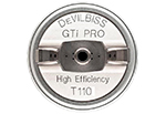 Воздушная голова T110 High Efficiency для краскораспылителей GTI PRO Lite DeVILBISS (PRO-102-T110-K)
