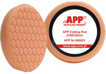 Полировальная губка APP Cutting Pad d190 оранжевая - твердая - липучка - репейник в 3.5 см