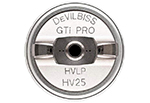 Воздушная голова HV25 HVLP для краскораспылителей GTI PRO Lite DeVILBISS (PRO-102-HV25-K)