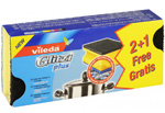 Губка кухонная для кастрюль 3 губки Glitzi Plus Vileda (4023103096912)